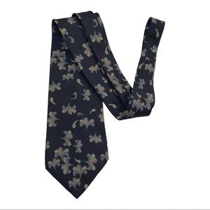 Jhane Barnes 100% silk men’s neck tie black VGUC